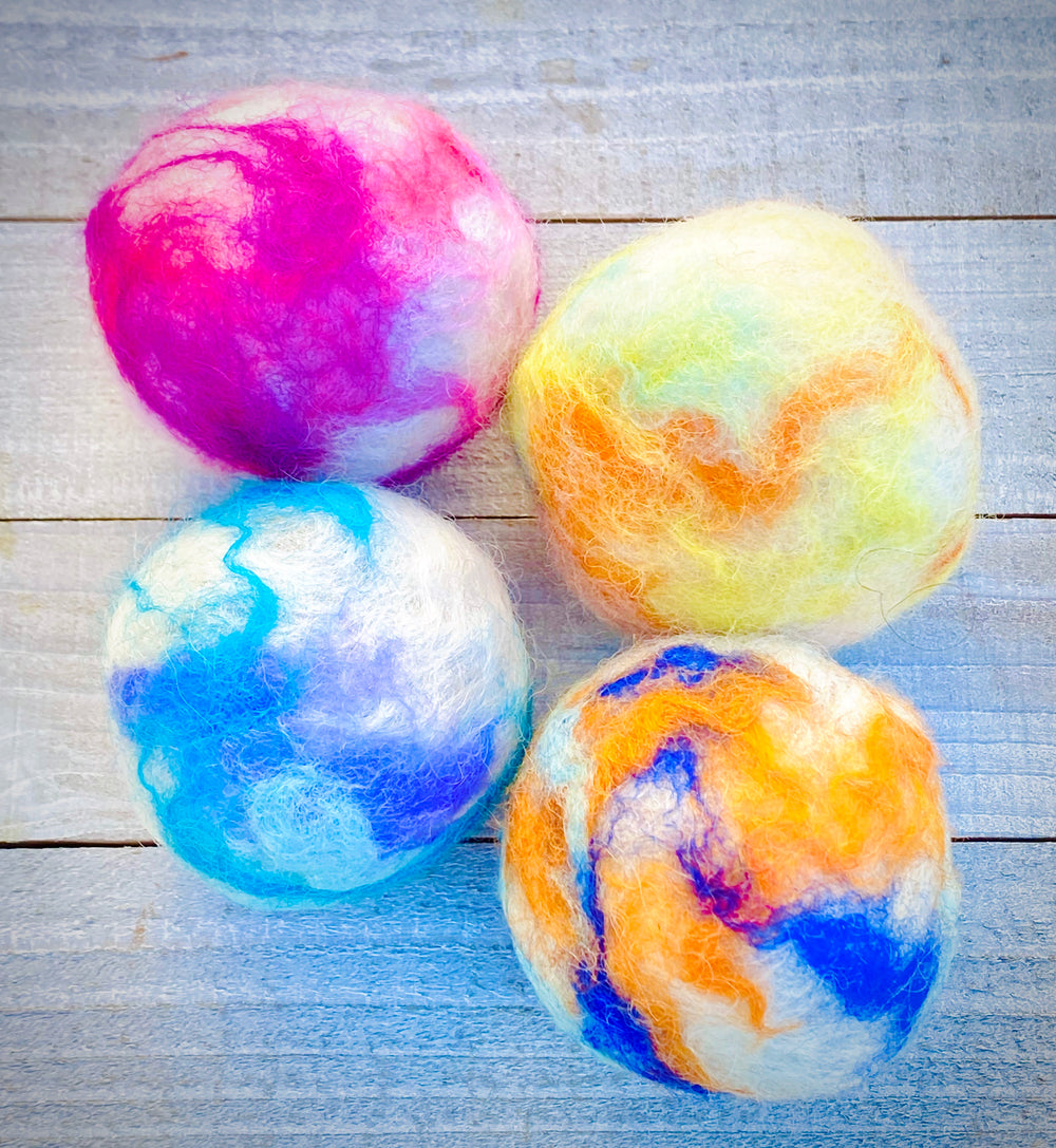 Felted Soap Balls | Soft Celestial Soap Spheres    Em'z Blendz Soap Co.