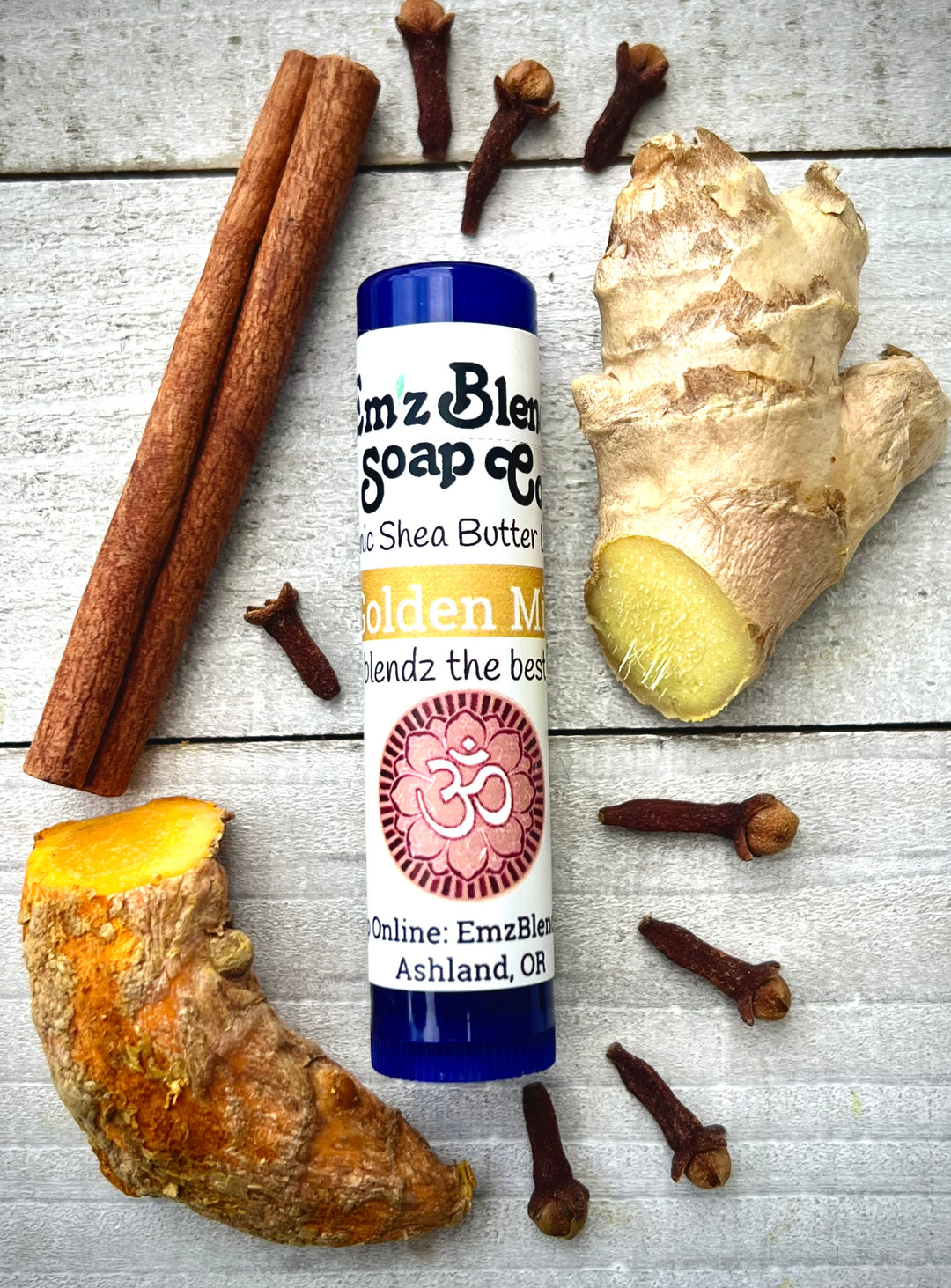 Golden Milk Lip Balm Em'z Blendz Soap Co.