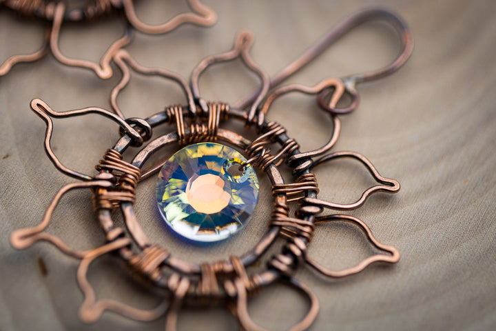 Em'z Blendz Vintage Autumn Sun Earrings | Handcrafted Jewelry    Em'z Blendz Soap Co.