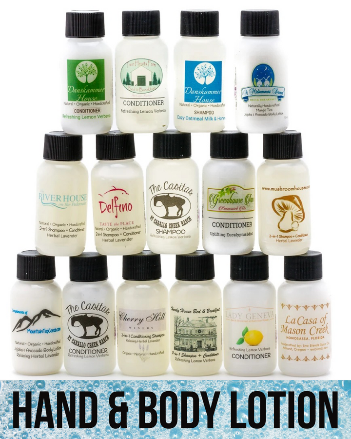 Guest Travel-size Hand & Body Lotion — Jojoba & Avocado Em'z Blendz Soap Co.