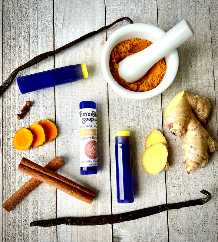 Golden Milk Lip Balm Em'z Blendz Soap Co.