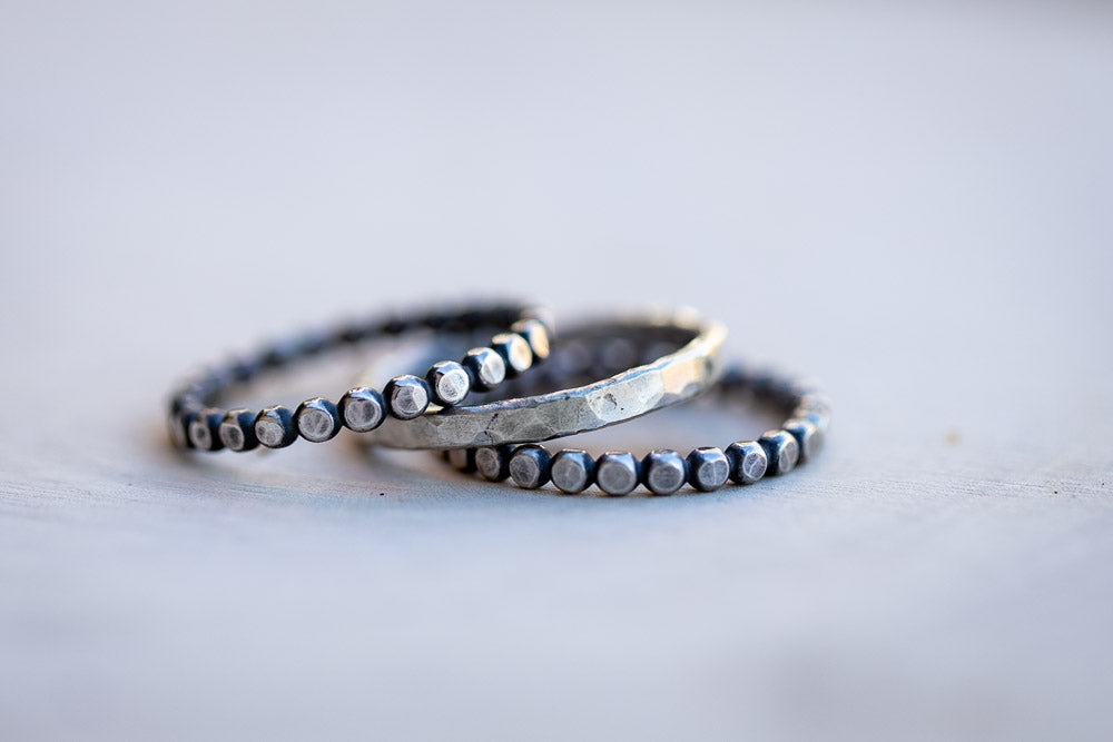 Silver offers Stackable Rings Set