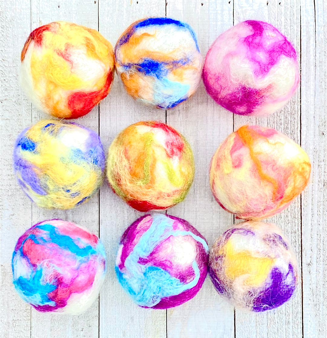 Felted Soap Balls | Soft Celestial Soap Spheres    Em'z Blendz Soap Co.