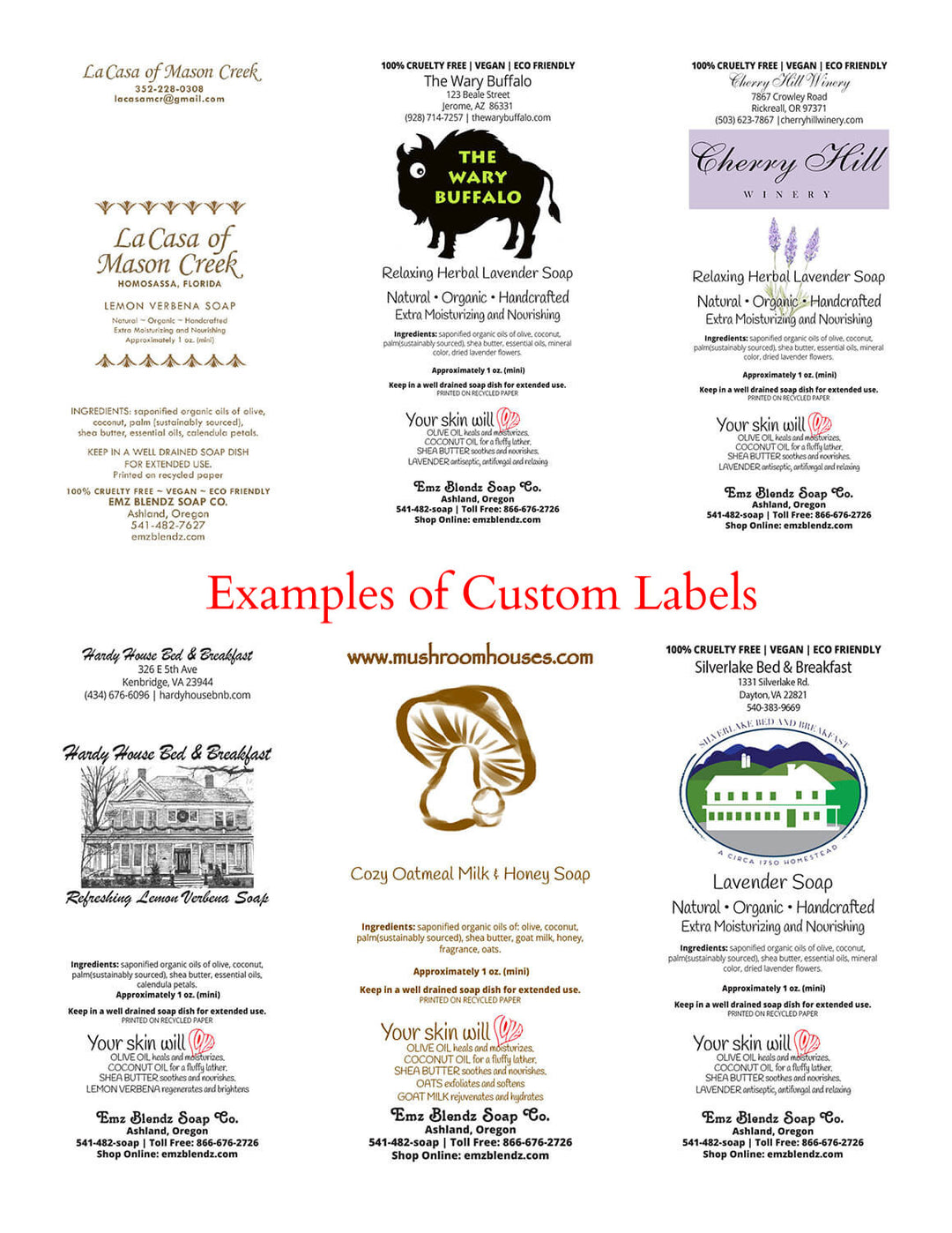 Custom Label Initial Setup Em'z Blendz Soap Co.