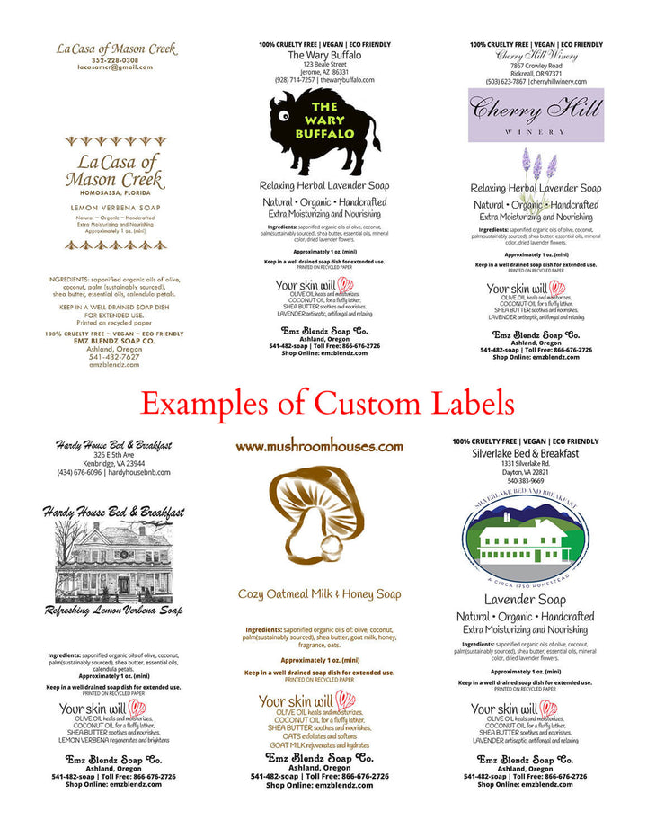 Custom Label Initial Setup Em'z Blendz Soap Co.