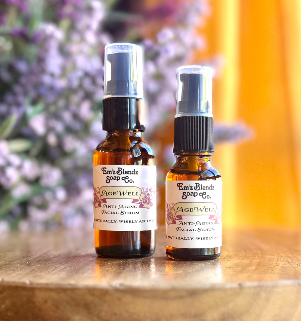 Age Well Serum | Anti-Aging Facial Serum Em'z Blendz Soap Co.