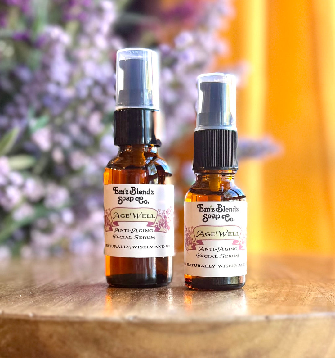 Age Well Serum | Natural Retinol Alternative Em'z Blendz Soap Co.