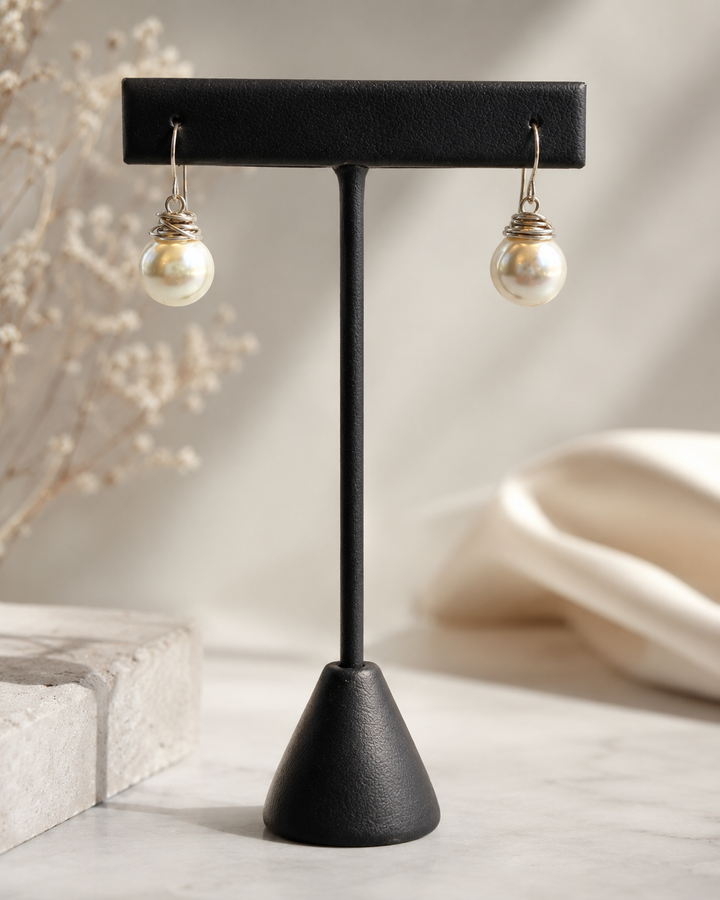 Moonwater Pearl Earrings | Swarovski Crystal Pearls & Sterling Silver