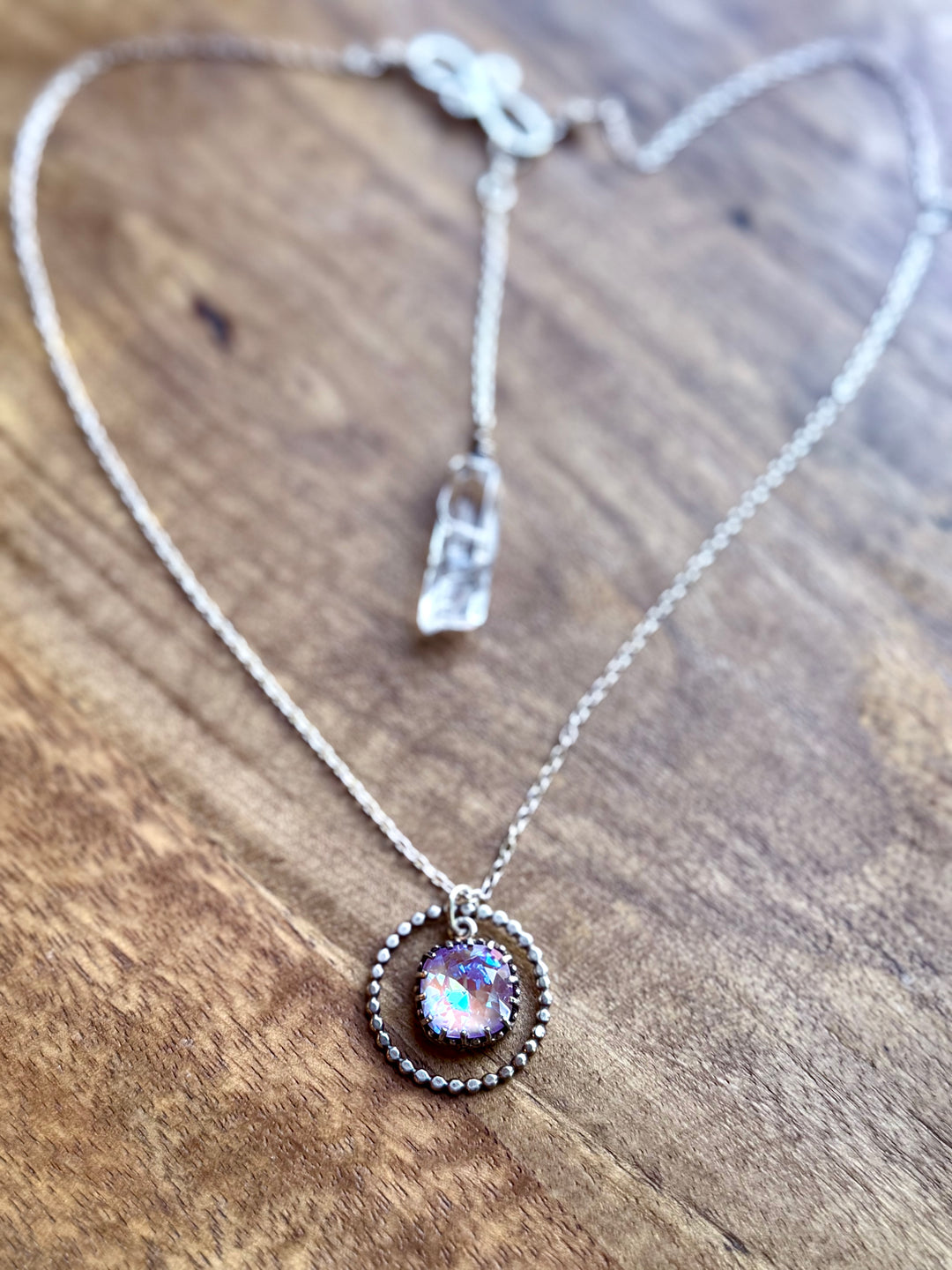 Heart Halo Necklace Rose Radiance Em'z Blendz Soap Co.