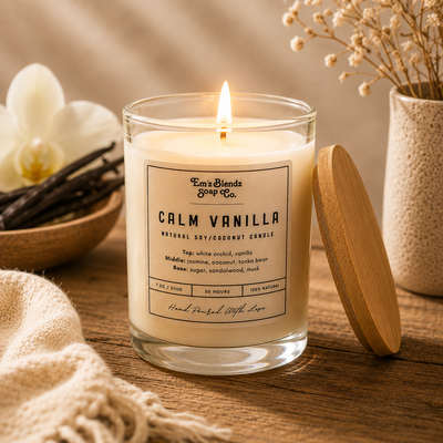 Calm Vanilla | Natural Wax Candle