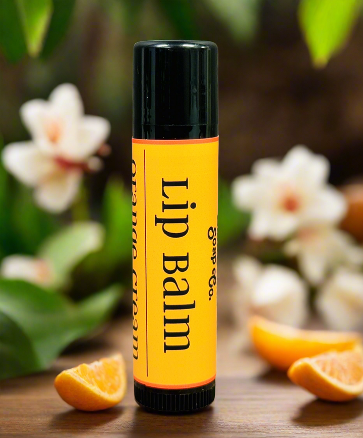 Orange Cream Lip Balm Therapy | Natural Healing for Dry Lips (Creamy Sweet Orange Flavor) Em'z Blendz Soap Co.