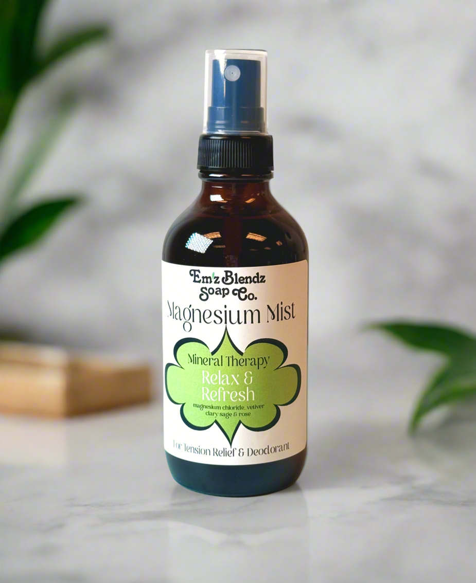Magnesium Mist | Relaxation & Sleep Support Spray Em'z Blendz Soap Co.