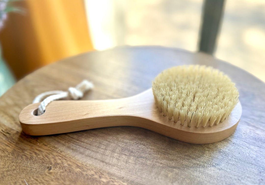 Natural Body Brush | Ultimate Dry and Wet Brushing and Exfoliation Em'z Blendz Soap Co.