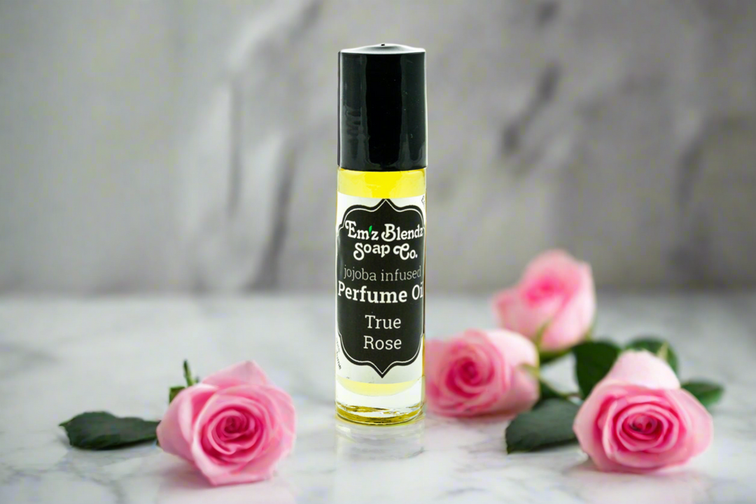 Jojoba Perfume Oil | True Rose    Em'z Blendz Soap Co.