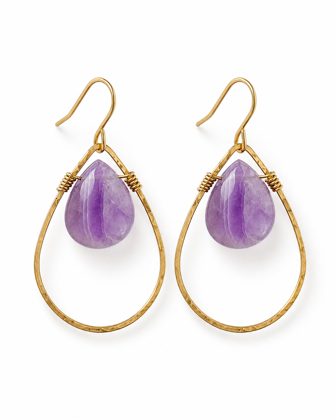 Radiant Teardrop Gemstone Earrings