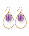 Radiant Teardrop Gemstone Earrings