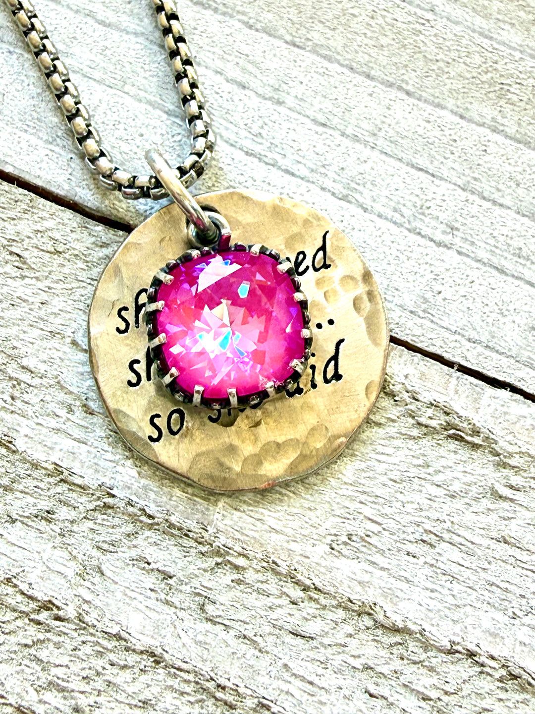 Believe & Become Necklace Electric Petal Em'z Blendz Soap Co.
