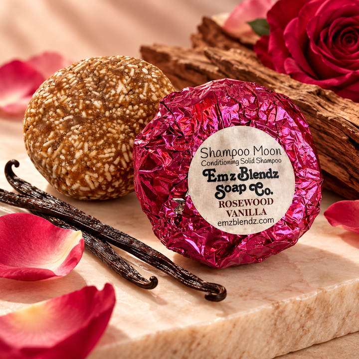 Rosewood Vanilla | Shampoo Moon™️ Em'z Blendz Soap Co.