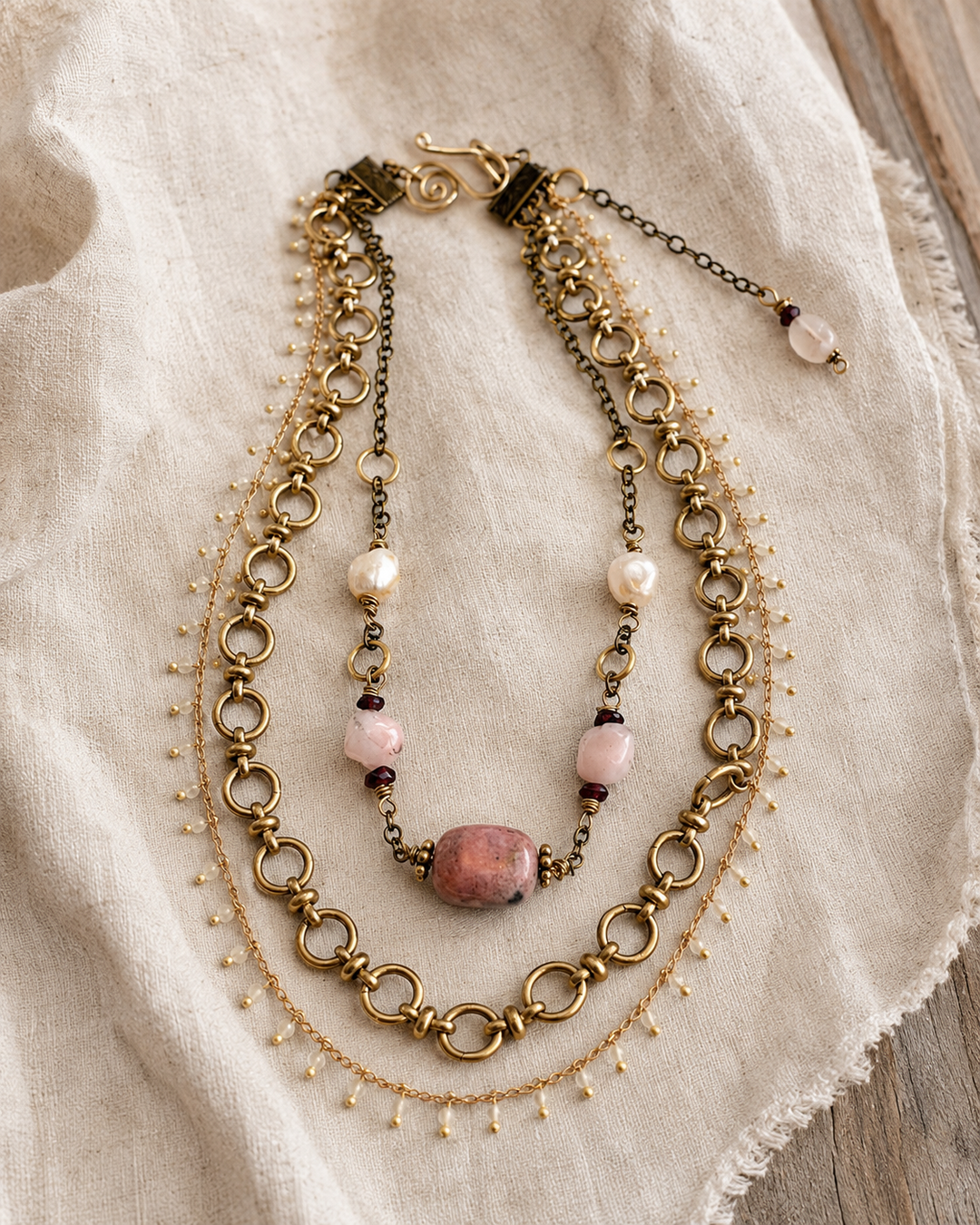 Soft Heart Armor Necklace & Earring Set Em'z Blendz Soap Co.