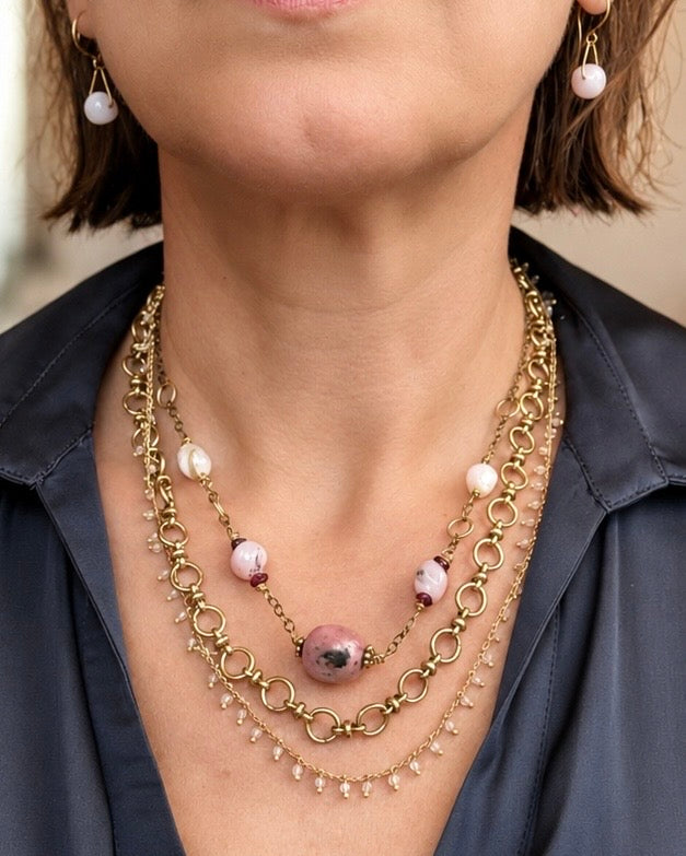 Soft Heart Armor Necklace & Earring Set Em'z Blendz Soap Co.