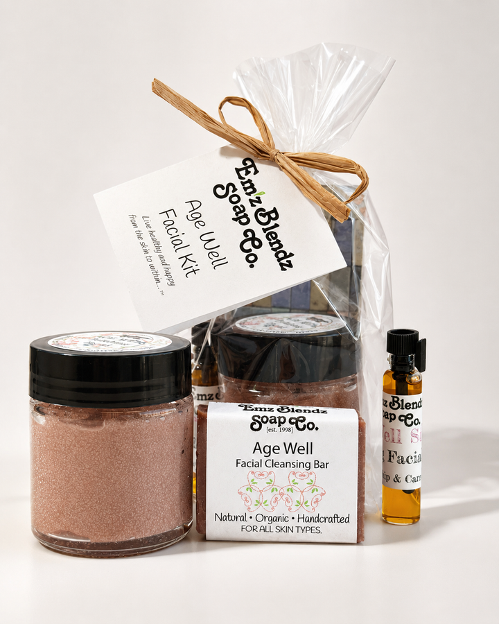 Age Well Healthy Facial Kit | Try It Kit Em'z Blendz Soap Co.