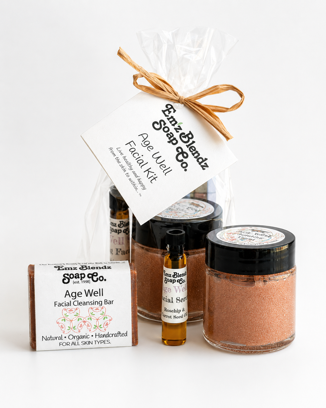 Age Well Healthy Facial Kit | Try It Kit Em'z Blendz Soap Co.