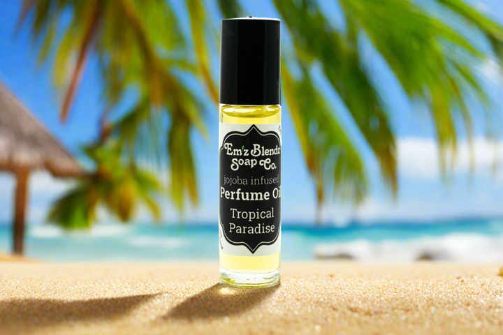 Jojoba Perfume Oil | Tropical Paradise    Em'z Blendz Soap Co.