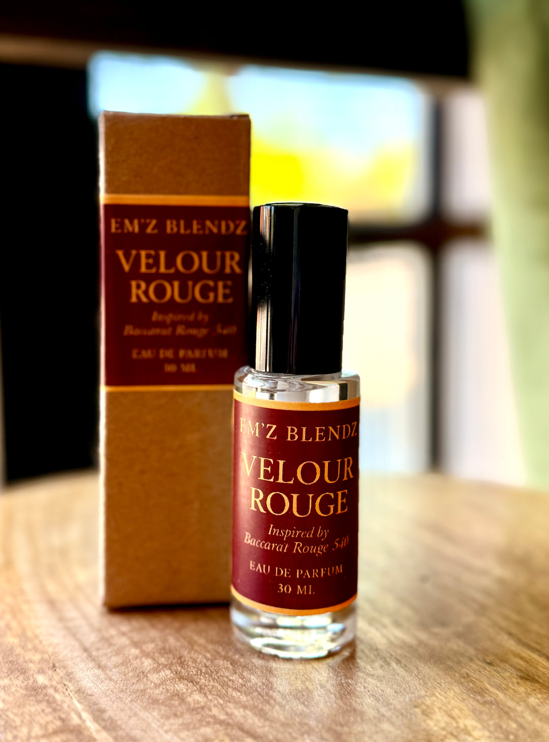 Velour Rouge | Eau de Parfum | Inspired by Baccarat Rouge 540 Em'z Blendz Soap Co.