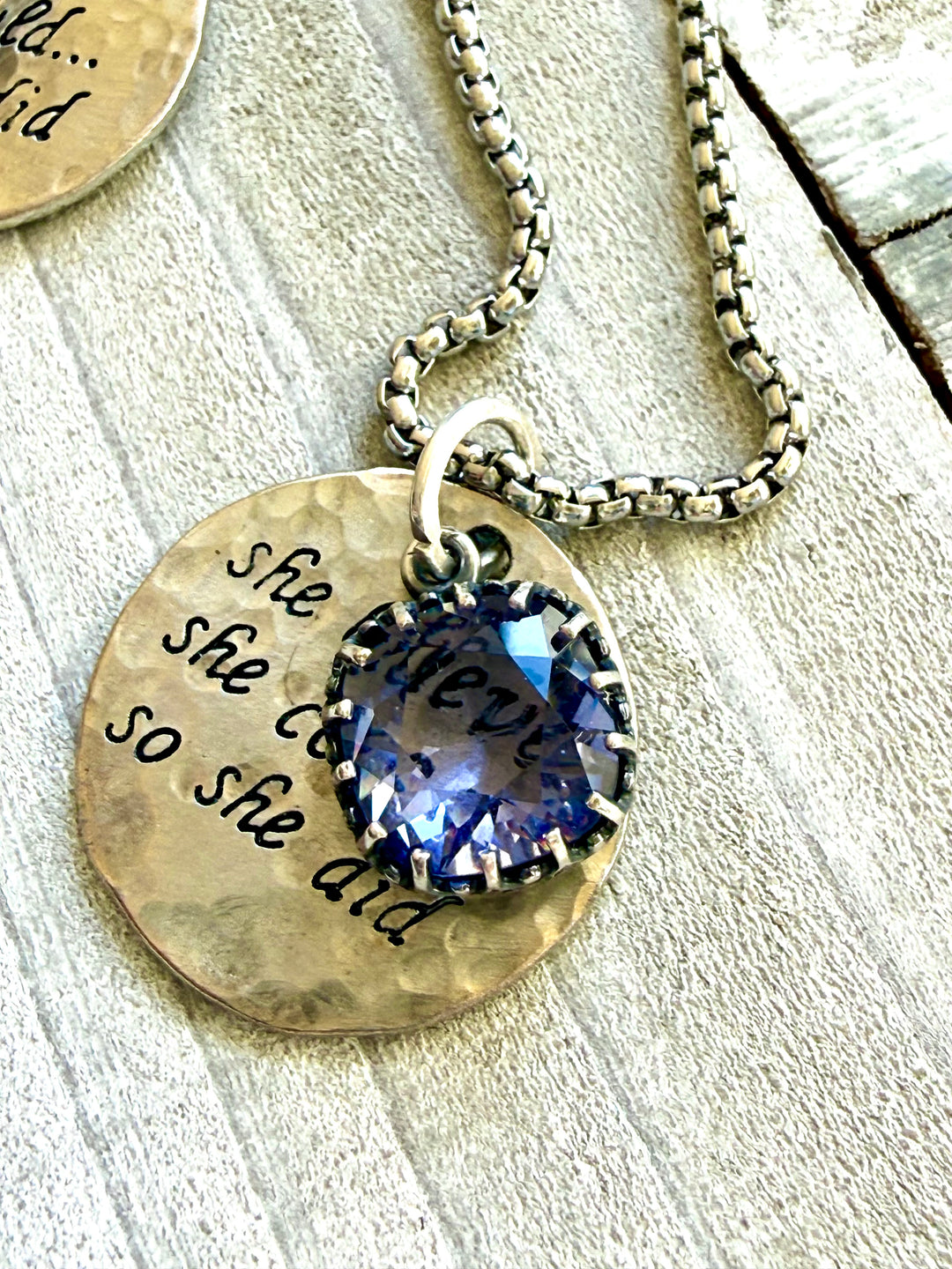 Believe & Become Necklace Moonshadow Em'z Blendz Soap Co.