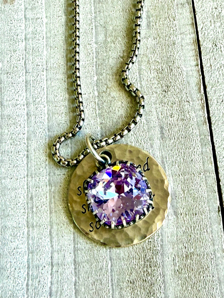 Believe & Become Necklace Mystic Lavender Em'z Blendz Soap Co.