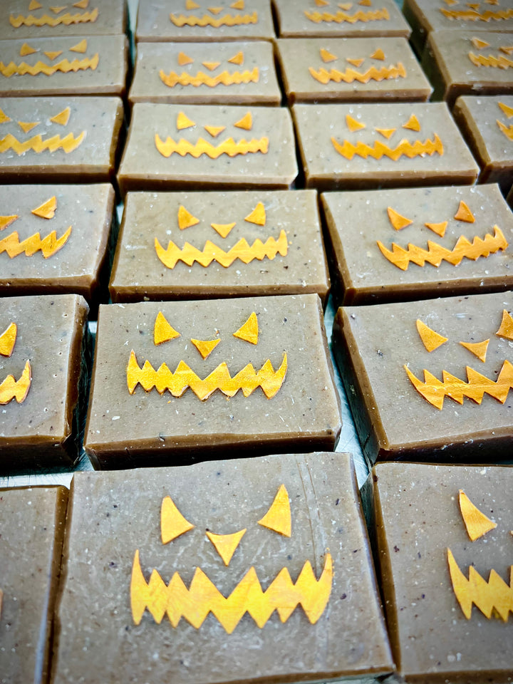 Pumpkin Spice Soap Bar | Festive and Whimsical Cleansing Bar    Em'z Blendz Soap Co.