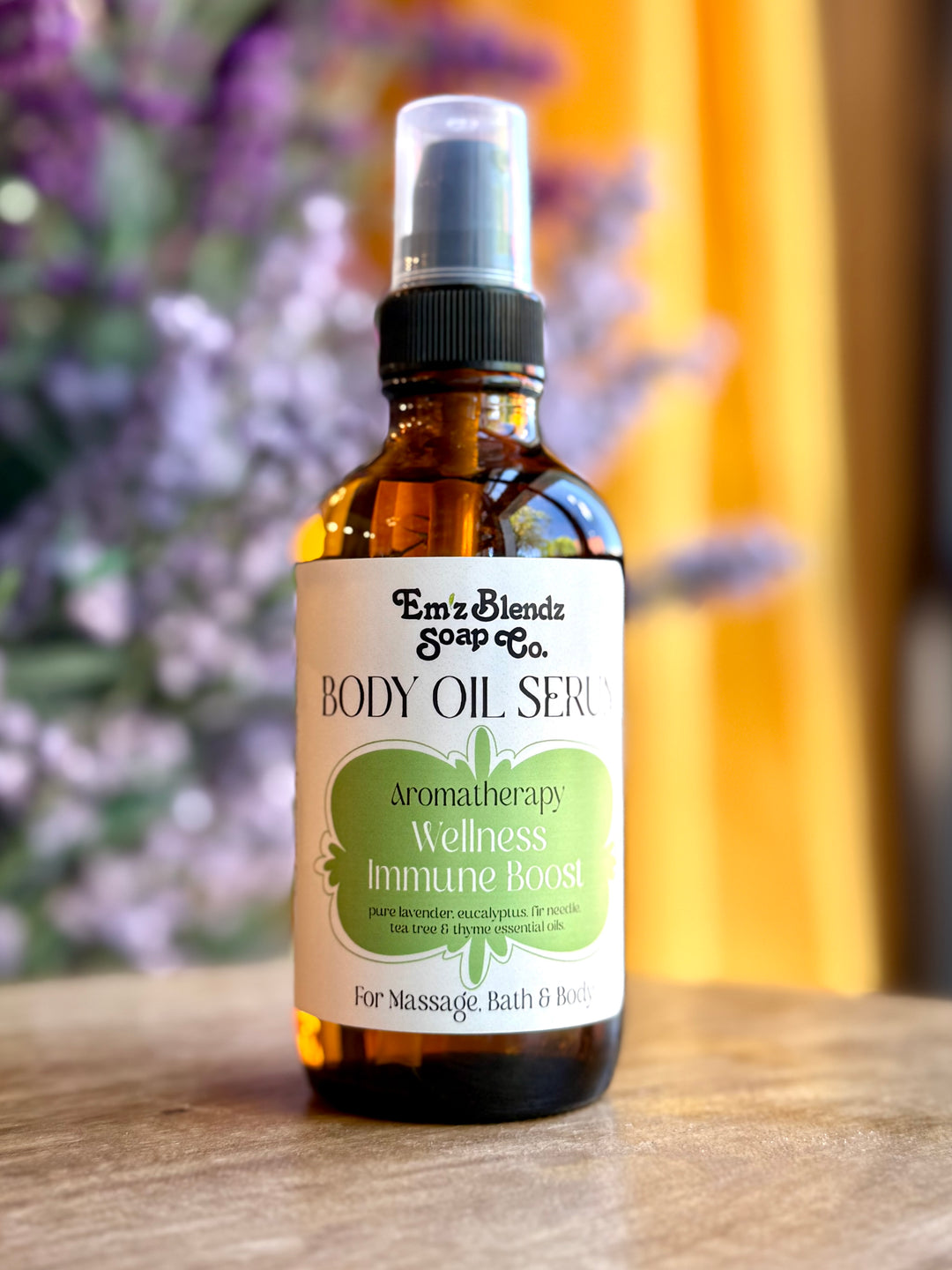 Therapeutic Body Oil Serum | Wellness Immune Boost Em'z Blendz Soap Co.