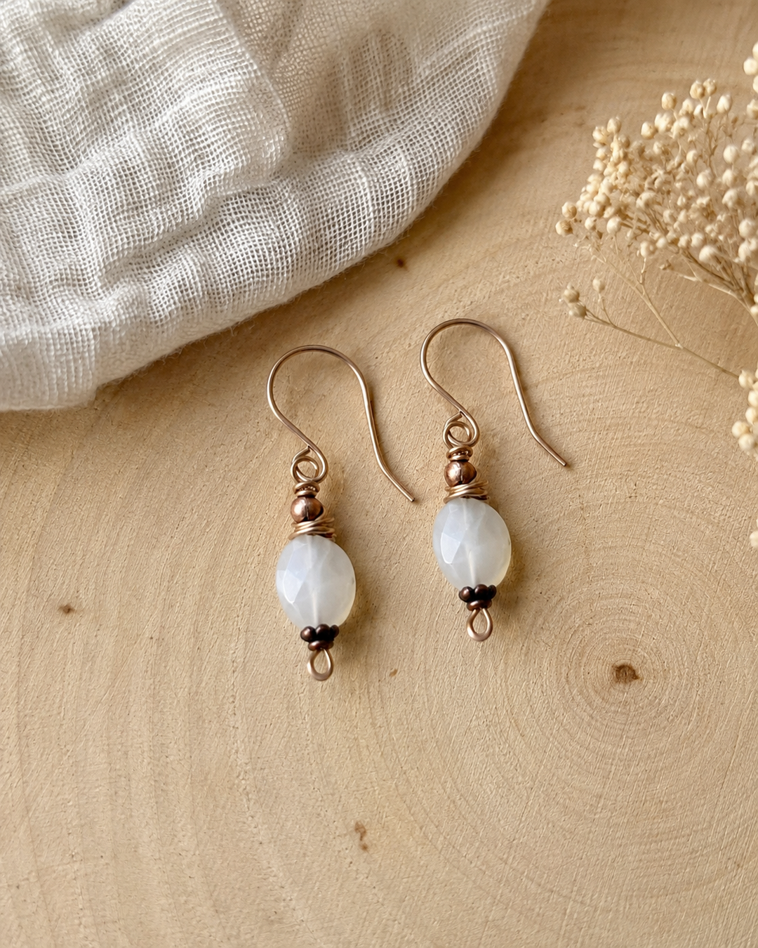 Forest Firelight Necklace & Earring Set | Aventurine & Moonstone