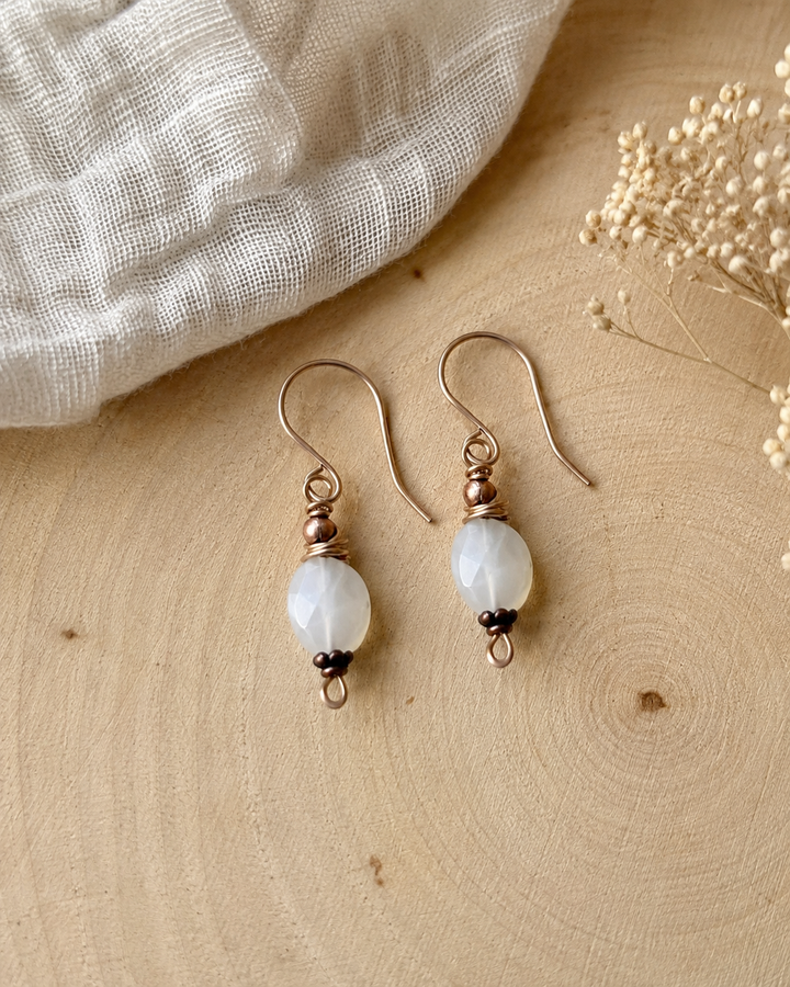 Forest Firelight Necklace & Earring Set | Aventurine & Moonstone