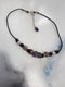 Amethyst, Kunzite & Sterling Silver Leather Necklace | Handcrafted Jewelry