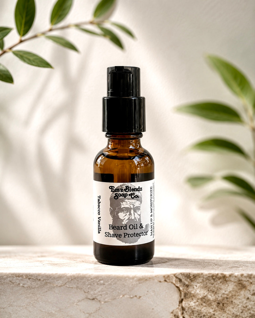 Beard Elixir | Tobacco Vanilla Conditioning Oil & Pre-Shave Protector Em'z Blendz Soap Co.