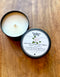 White Gardenia Soy Wax Candle in Tin | Elegant Floral Aroma