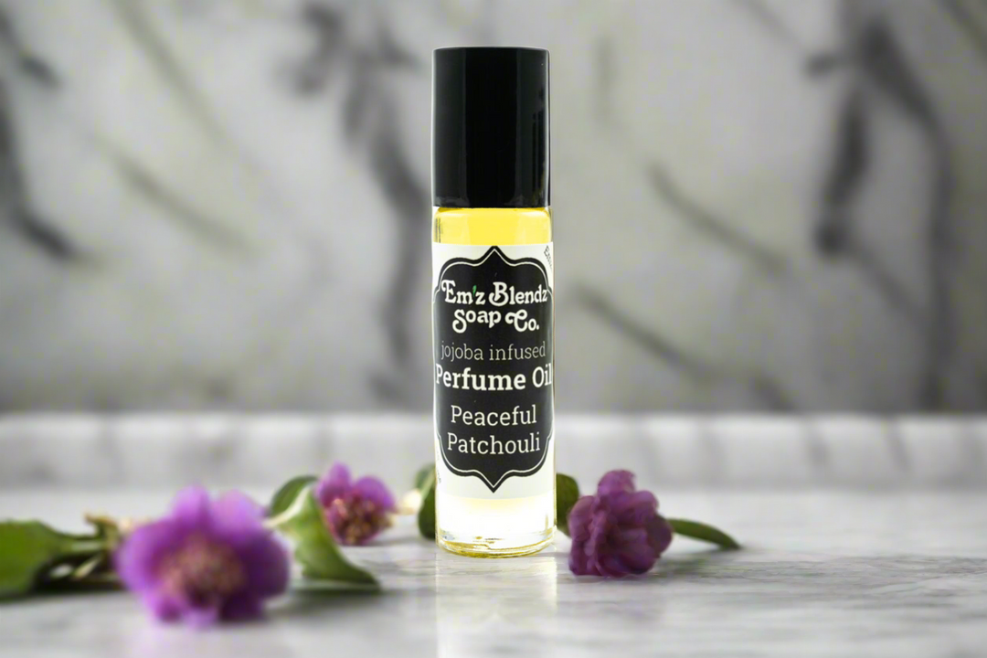 Jojoba Perfume Oil | Peaceful Patchouli    Em'z Blendz Soap Co.