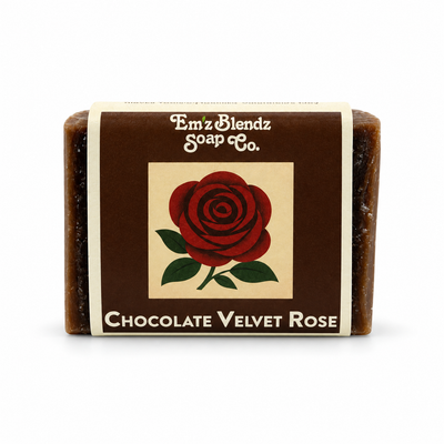 Chocolate Velvet Rose Soap Bar