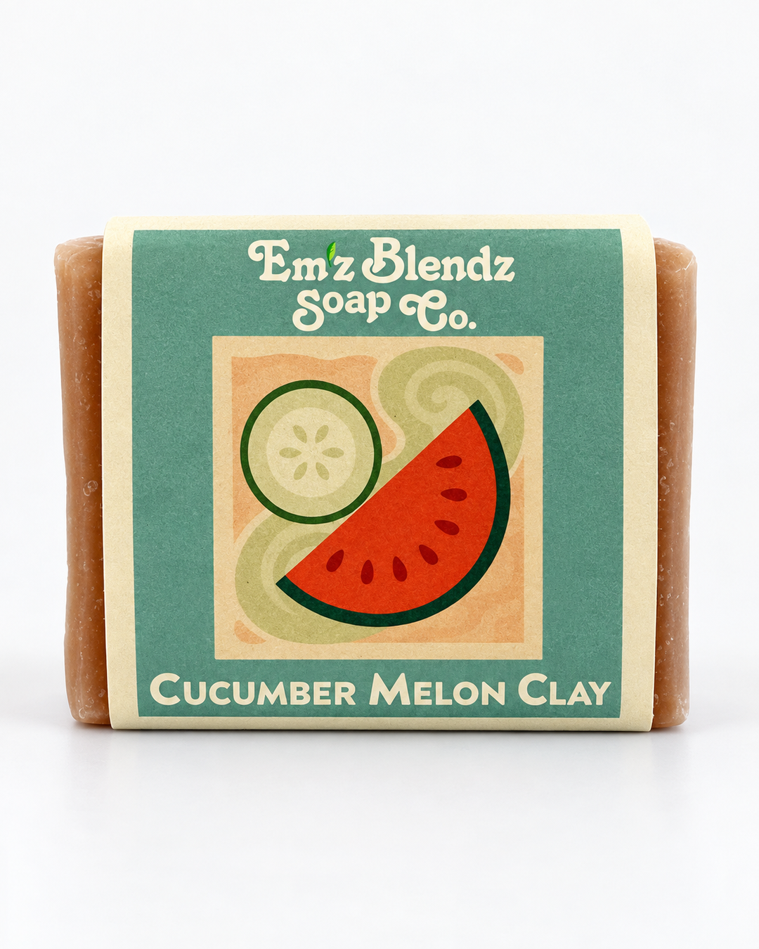 Cucumber Melon & Clay Soap Bar Em'z Blendz Soap Co.