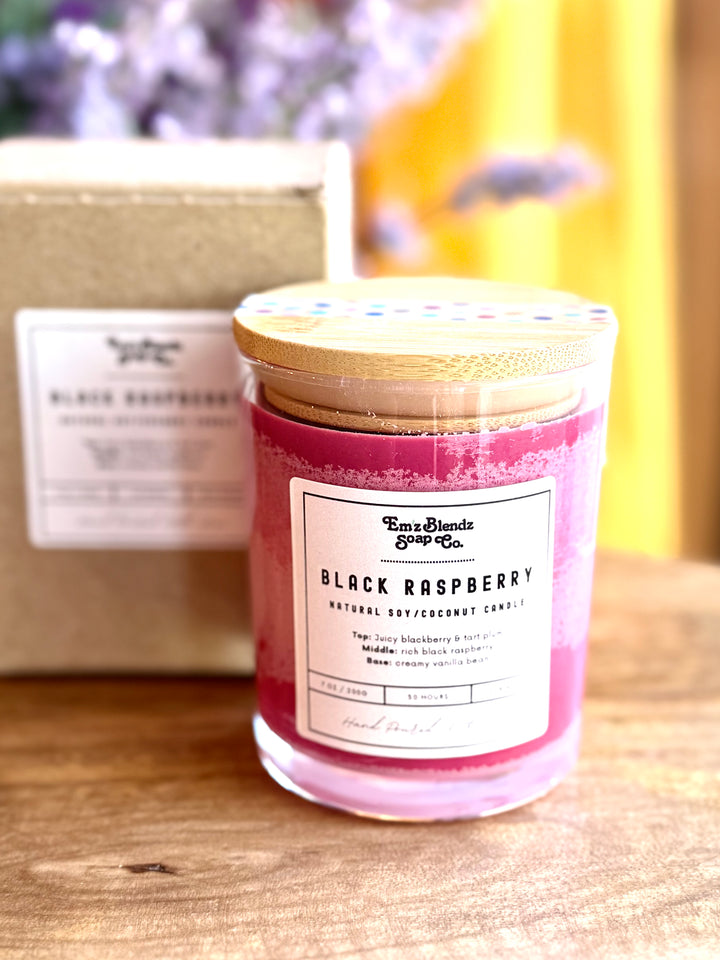 Black Raspberry Candle Em'z Blendz Soap Co.