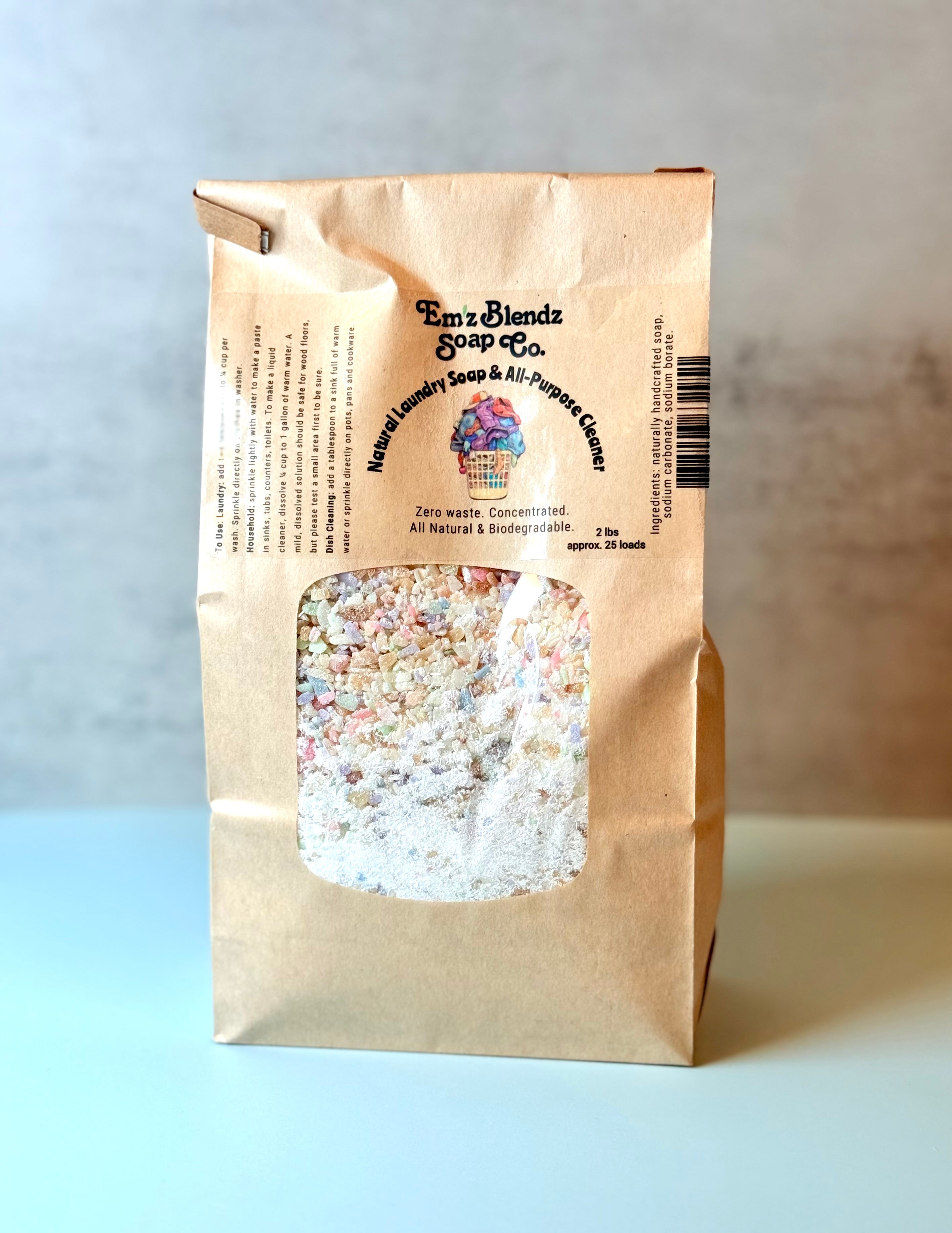 Natural Laundry Soap | Zero-Waste Household Cleaner | Em'z Blendz