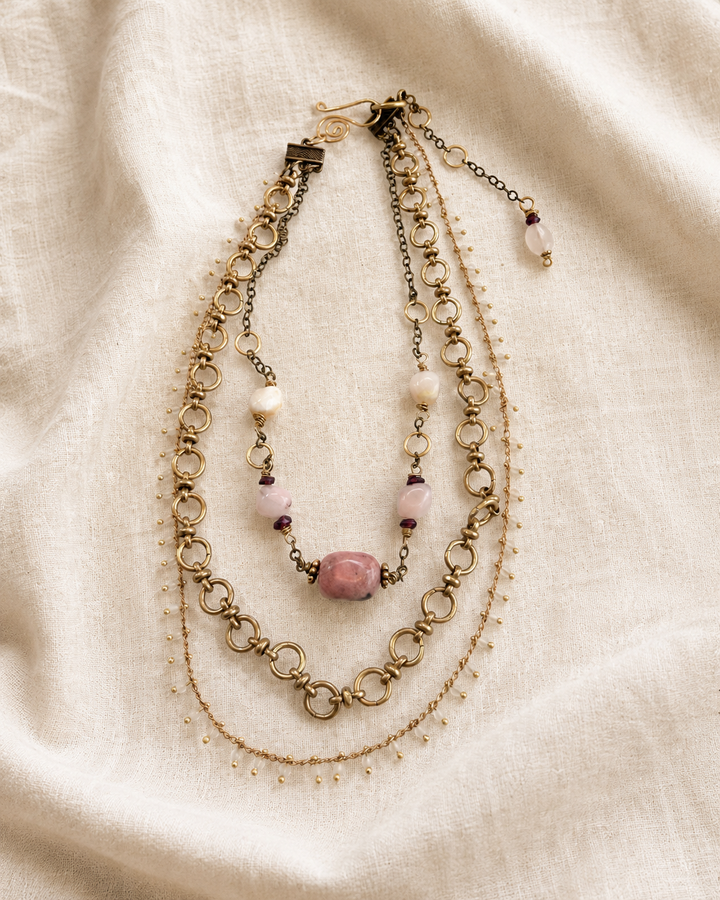 Soft Heart Armor Necklace & Earring Set Em'z Blendz Soap Co.