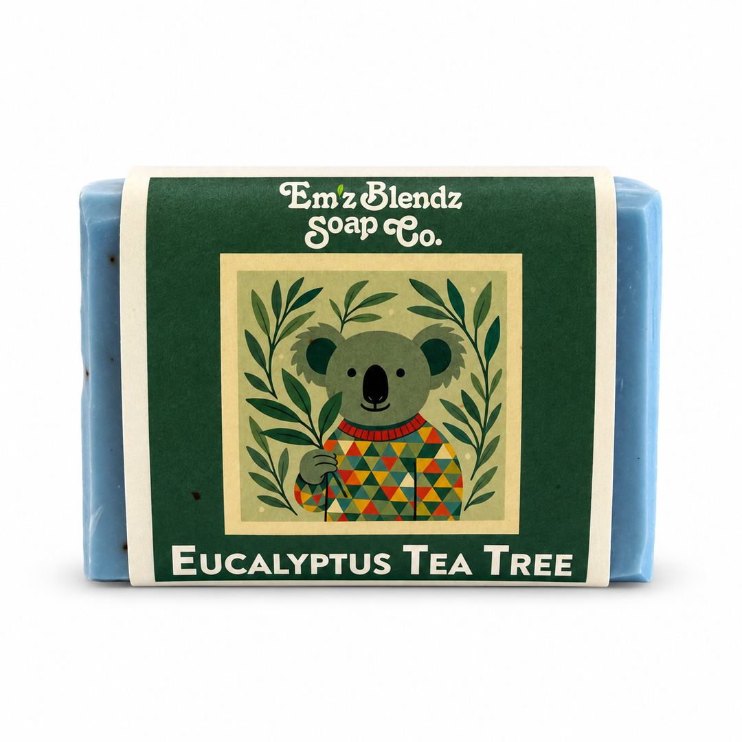 Eucalyptus Tea Tree Soap Bar Em'z Blendz Soap Co.