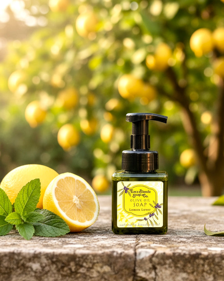 Lemon Lover Foaming Liquid Soap Em'z Blendz Soap Co.