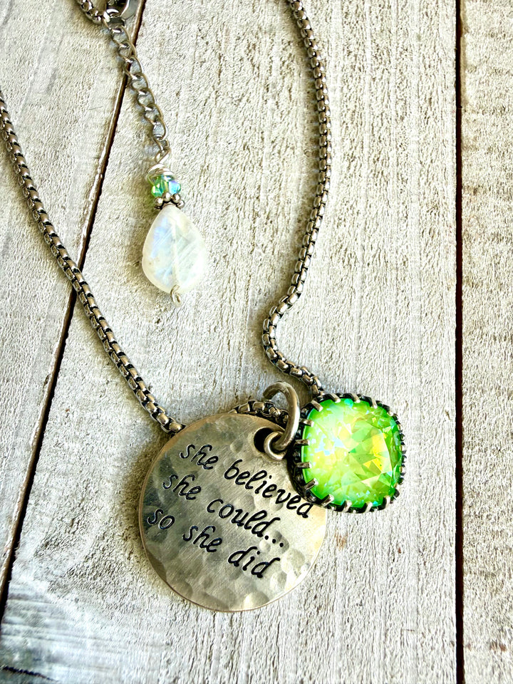 Believe & Become Necklace Limebeam Em'z Blendz Soap Co.