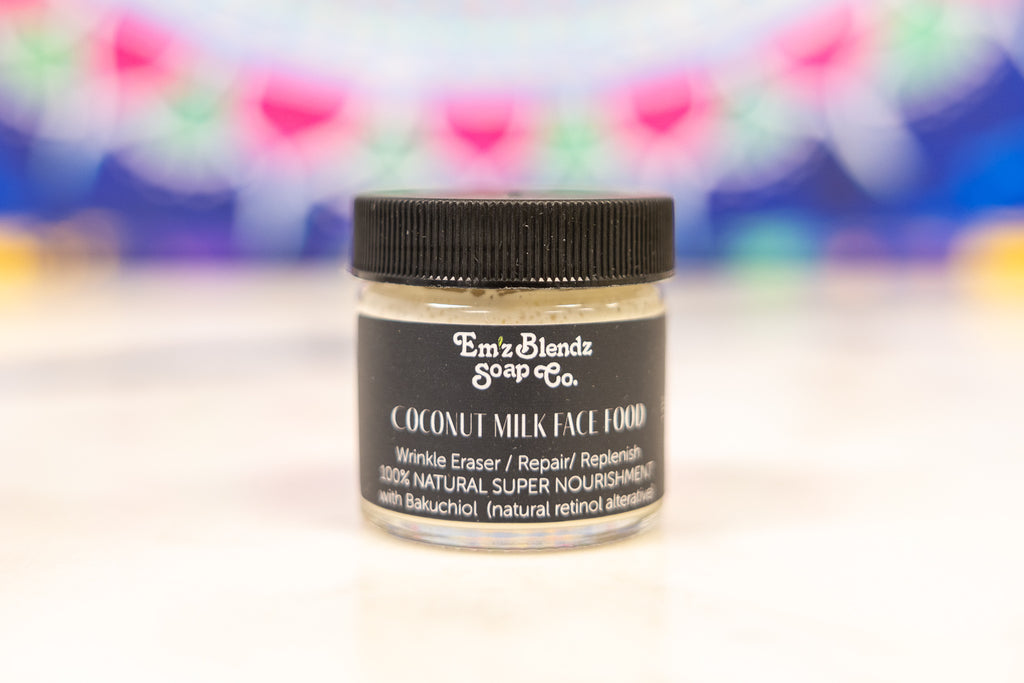 Face Food Coconut Milk & Vanilla Bakuchiol Moisturizer | Em'z Blendz