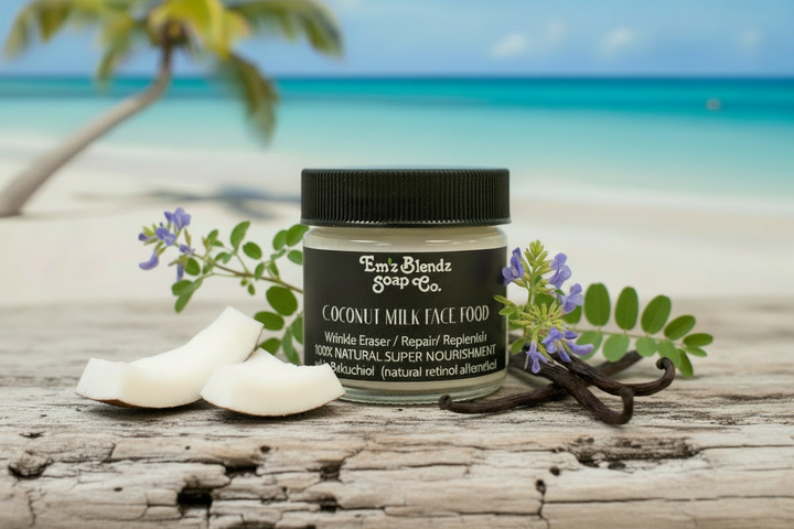 Face Food | Coconut Milk & Vanilla with Bakuchiol Em'z Blendz Soap Co.