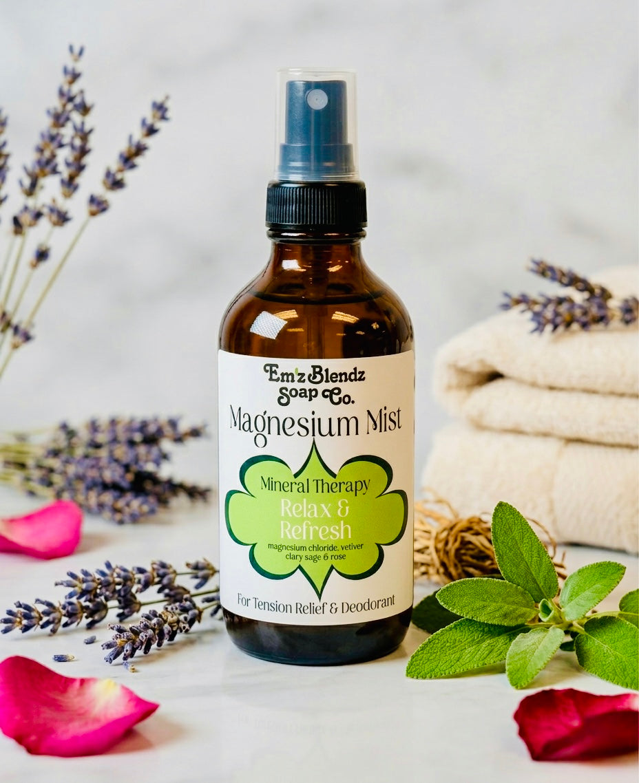 Magnesium Mist | Relaxation & Sleep Support Spray Em'z Blendz Soap Co.