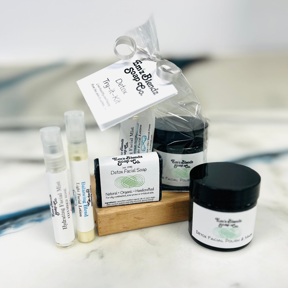 Detox Facial Blemish Care Kit | Try it Kit    Em'z Blendz Soap Co.